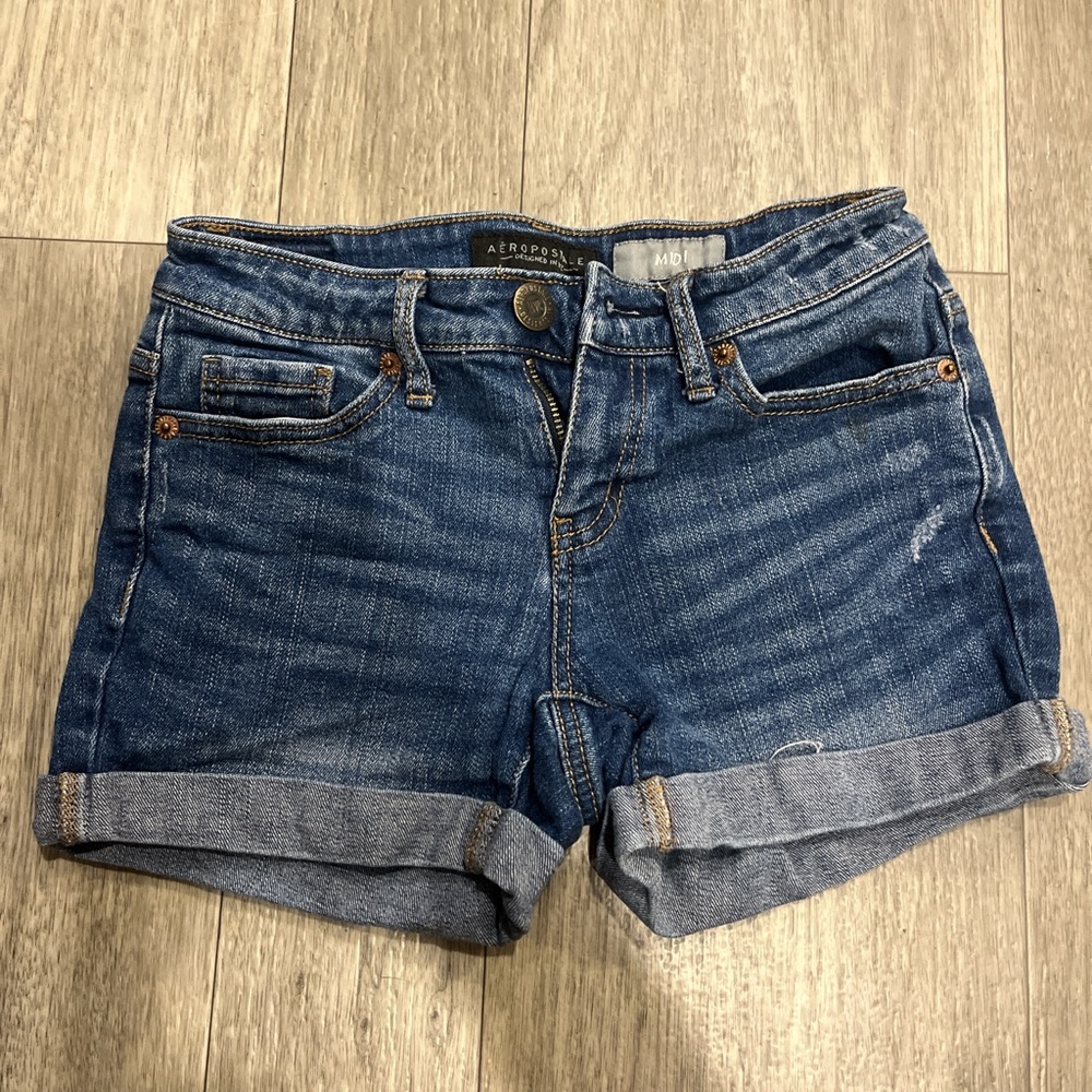 Aeropostale Women's Classic Blue Jean Shorts